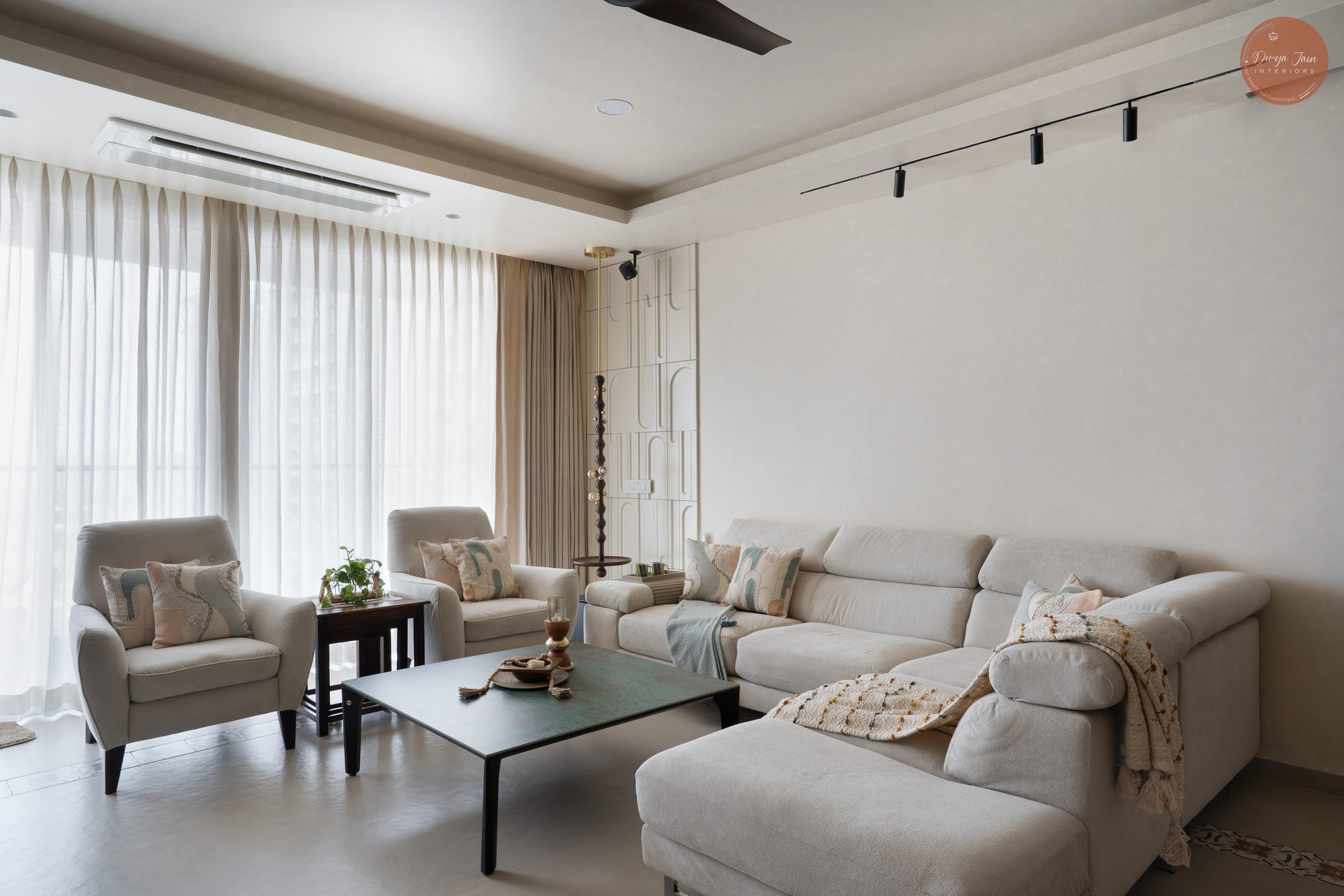Finished interior designed by Divya Jain Interiors