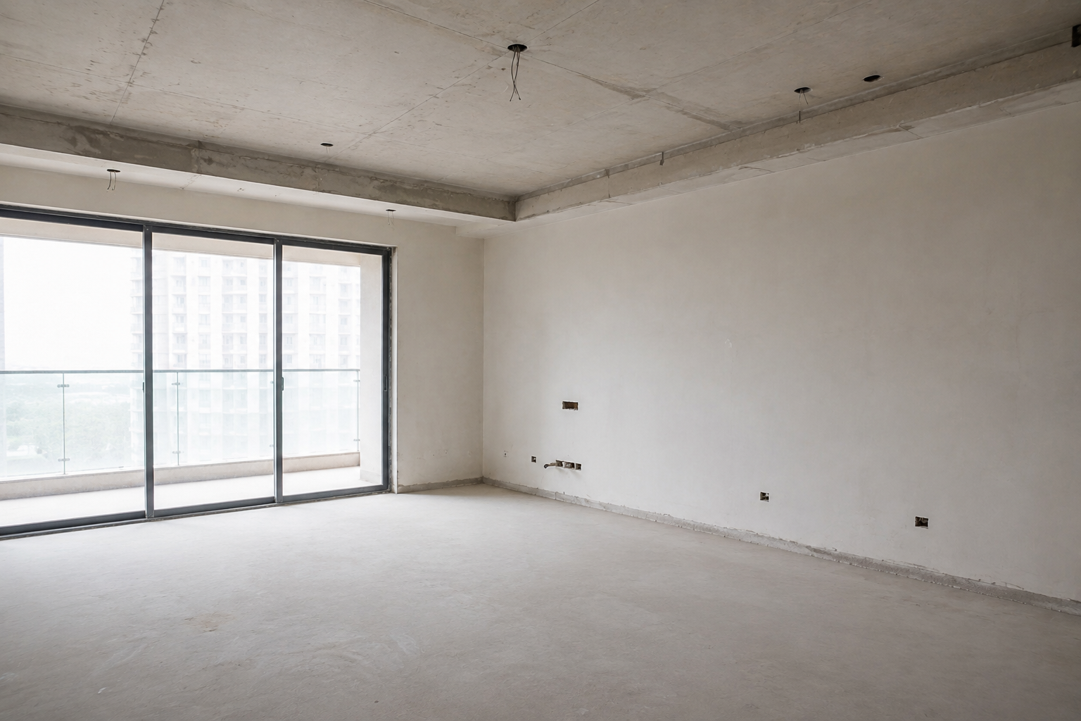 The same space before Divya Jain Interiors designed it