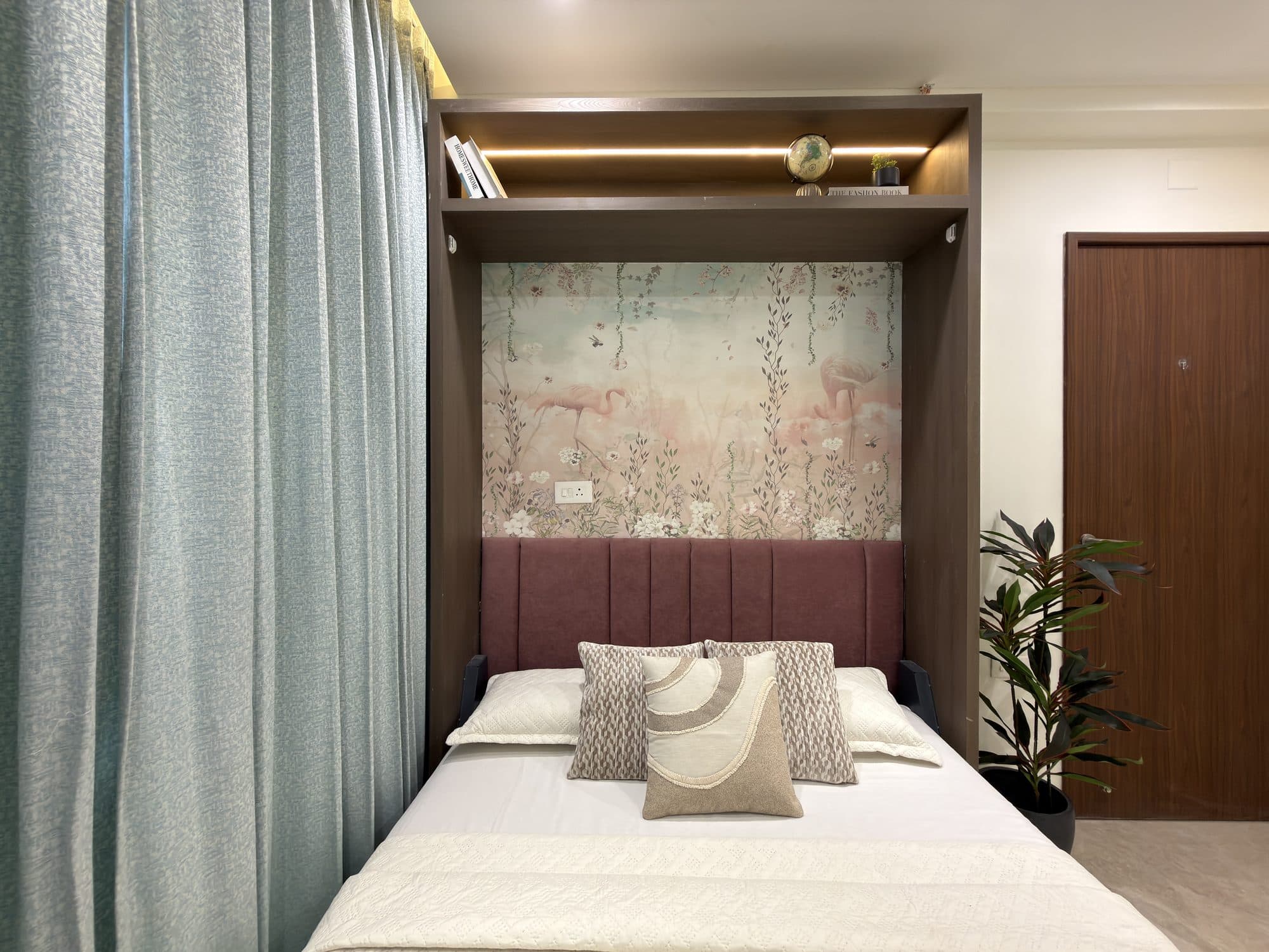 Master Bedroom in a Powai, Mumbai home by Divya Jain Interiors